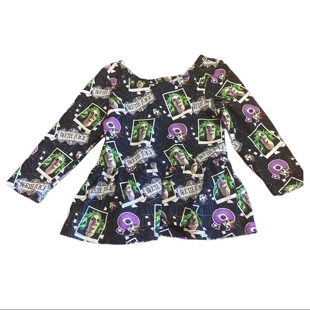 beetlejuice infant dress long sleeve size 0-3 months